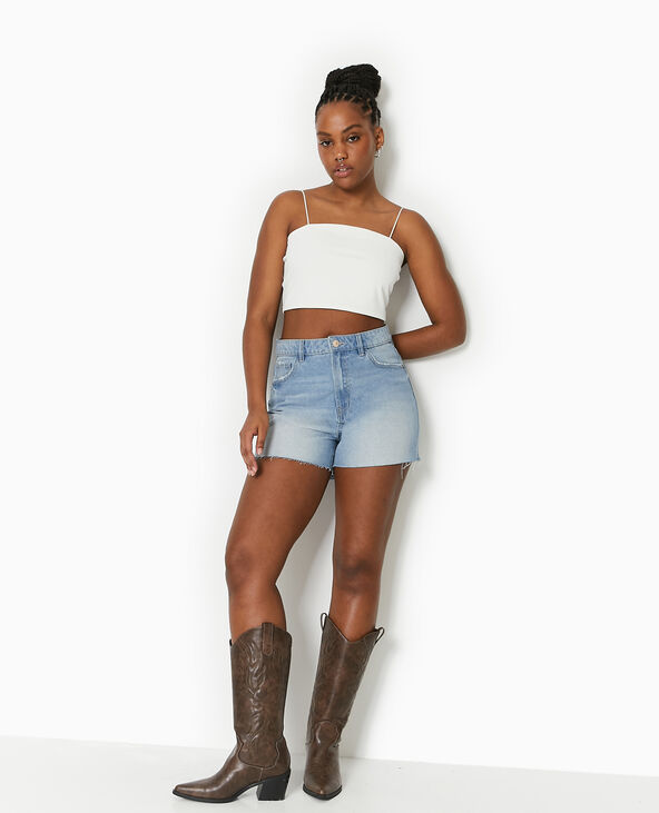 Short en jean bas coupes Pimkie