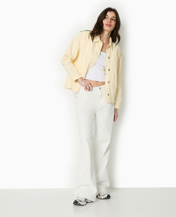 Surchemise en toile Jaune pâle - Pimkie