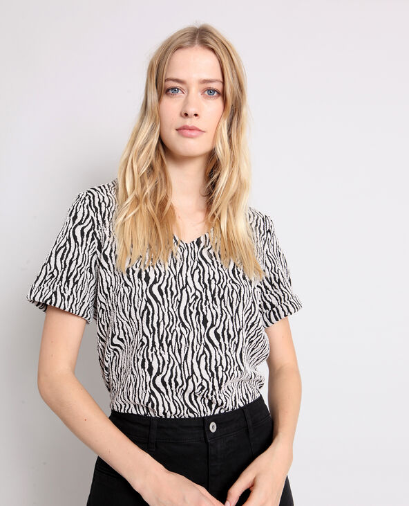 T-shirt imprimé animal noir - Pimkie