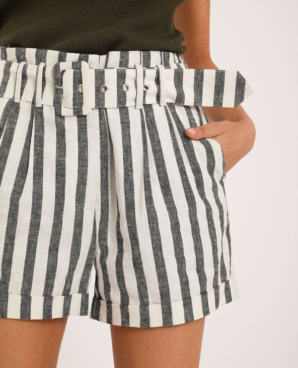 Short rayé bleu marine - Pimkie