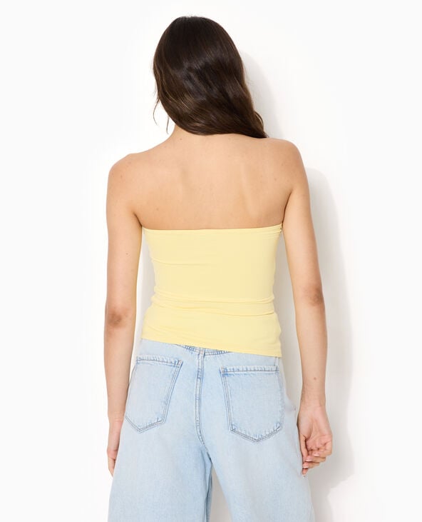 Top bustier Jaune pâle - Pimkie
