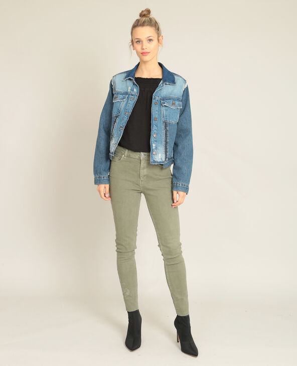Blouse à col bardot noir - Pimkie
