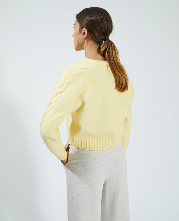 Gilet tout doux jaune - Pimkie