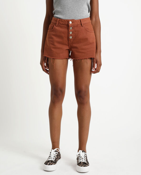 Short en jean marron - Pimkie