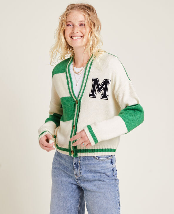 Gilet bicolore vert - Pimkie