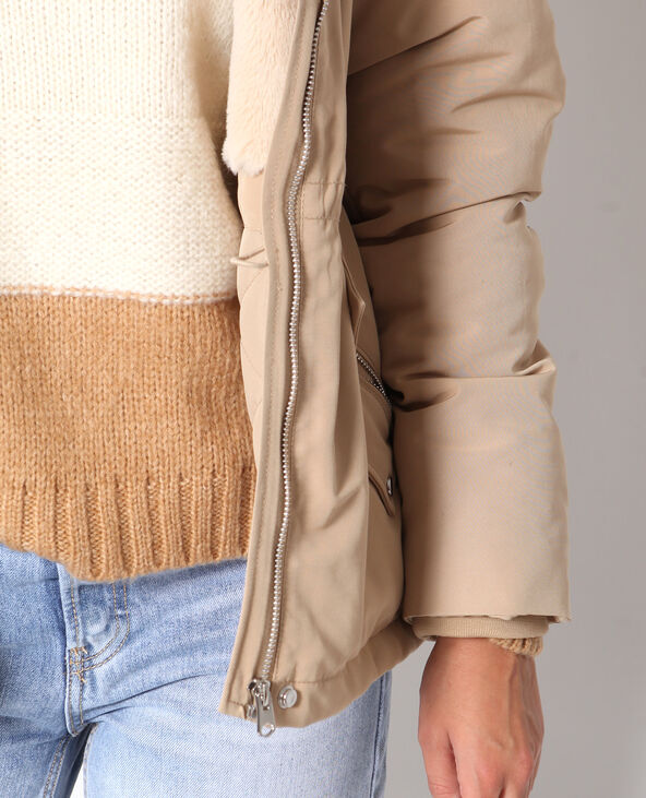 Parka à capuche beige - Pimkie