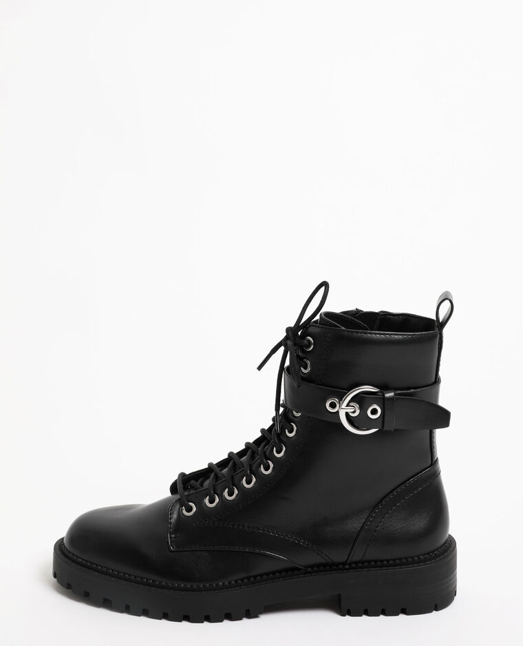 Boots à lacets noir - Pimkie