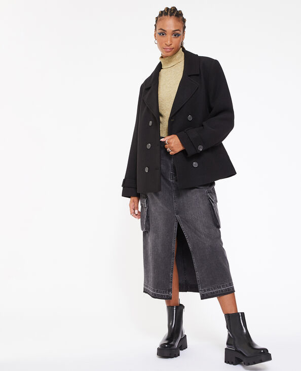 Manteau style caban noir - Pimkie