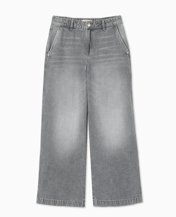 Jean baggy loose taille regular blanc - Pimkie