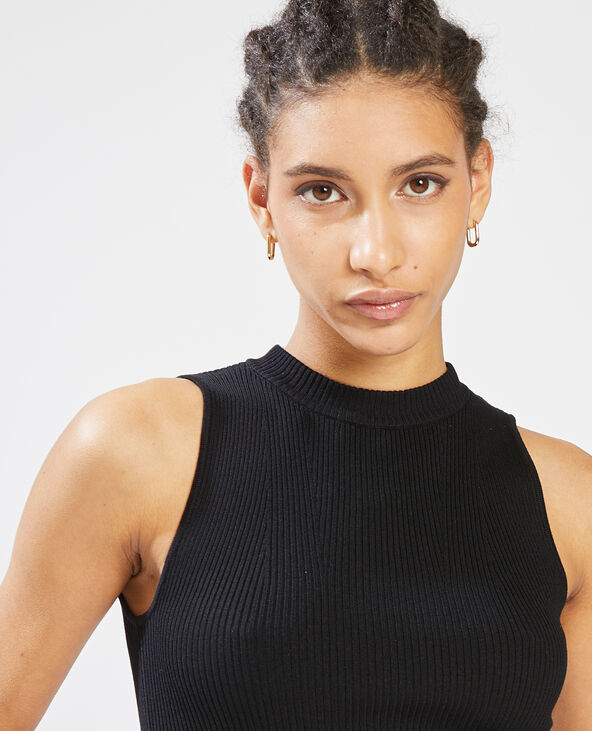 Top en maille sans manches noir - Pimkie