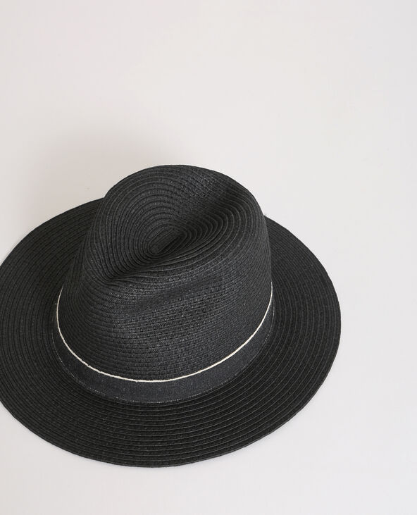 Fedora paille noir - Pimkie