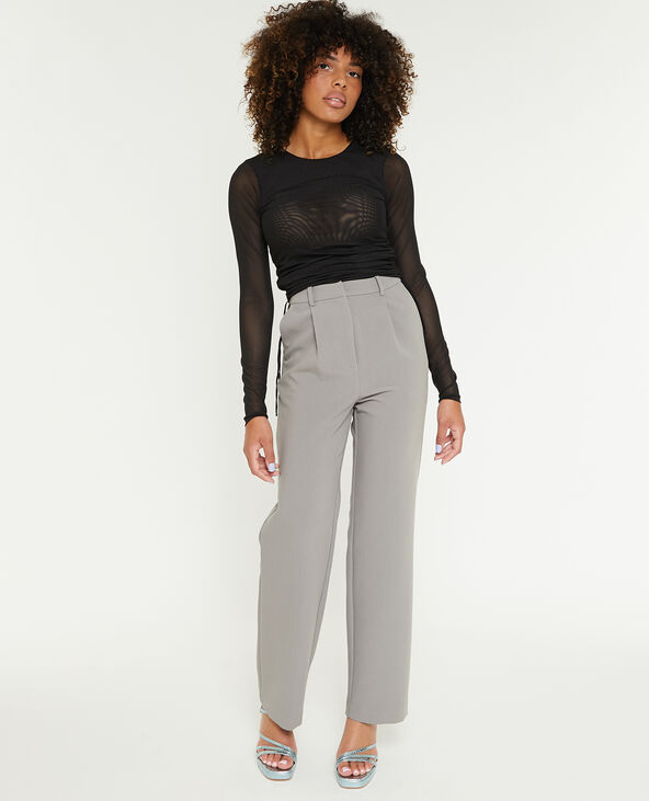 Pantalon droit city gris foncé - Pimkie