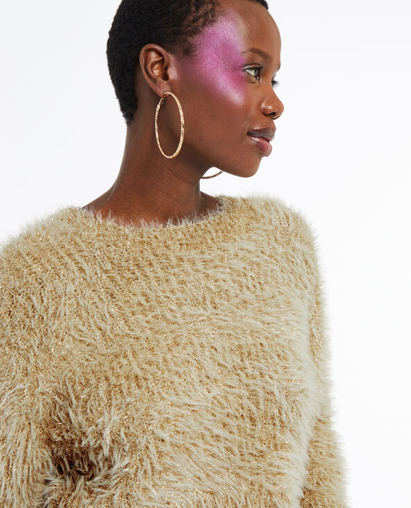 Pull maille poilue sales
