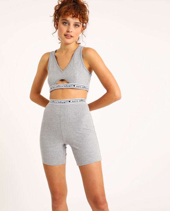 Brassière lounge wear gris chiné - Pimkie