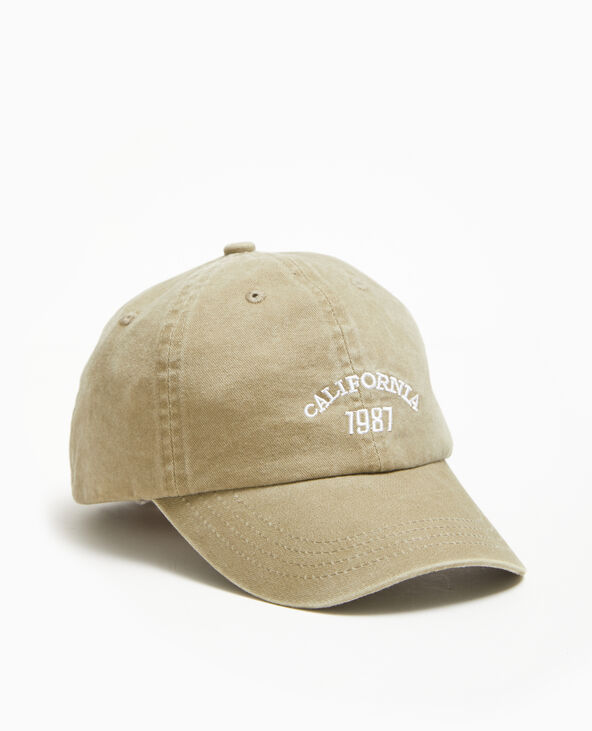 Casquette brodée vert kaki - Pimkie