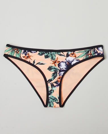 Culotte de bikini tropicale rose clair - Pimkie