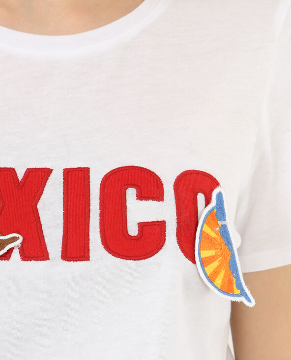T-shirt "Mexico" à scratch blanc - Pimkie