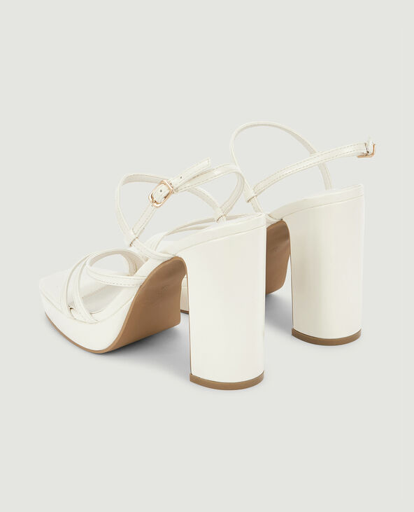 Sandales plateformes avec brides beige - Pimkie