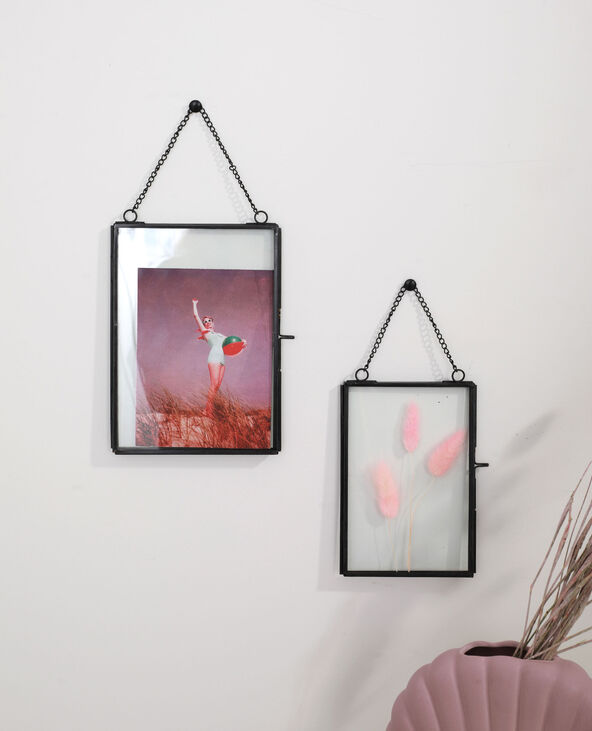 Lot de 2 cadres photos métalliques noir - Pimkie