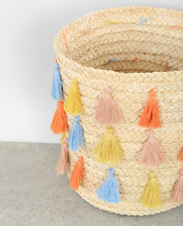 Panier à pompons orange - Pimkie