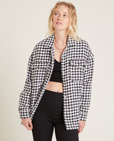 Surchemise tweed noir - Pimkie