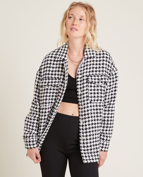 Surchemise tweed noir - Pimkie
