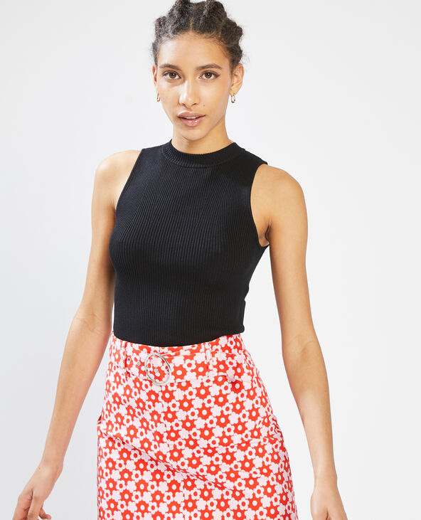 Top en maille sans manches noir - Pimkie