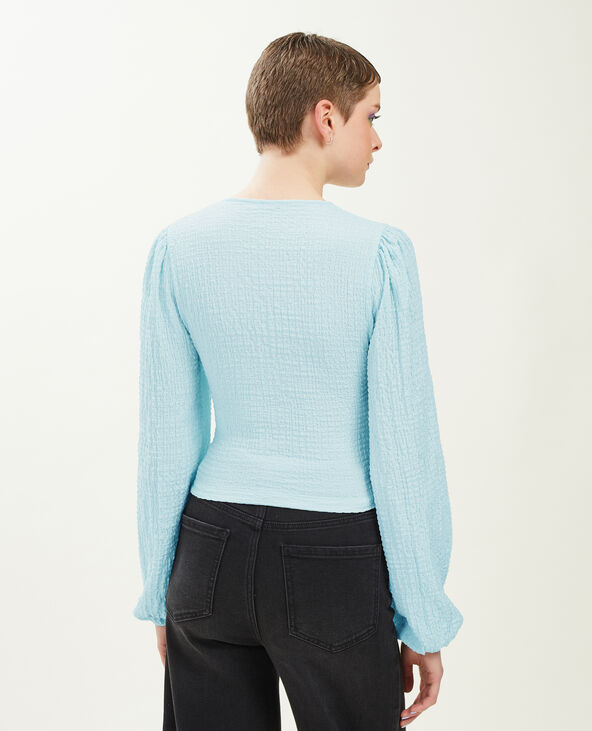 Top manches ballons bleu clair - Pimkie