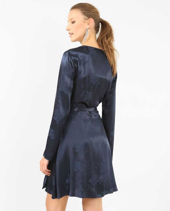 Robe portefeuille bleu marine online