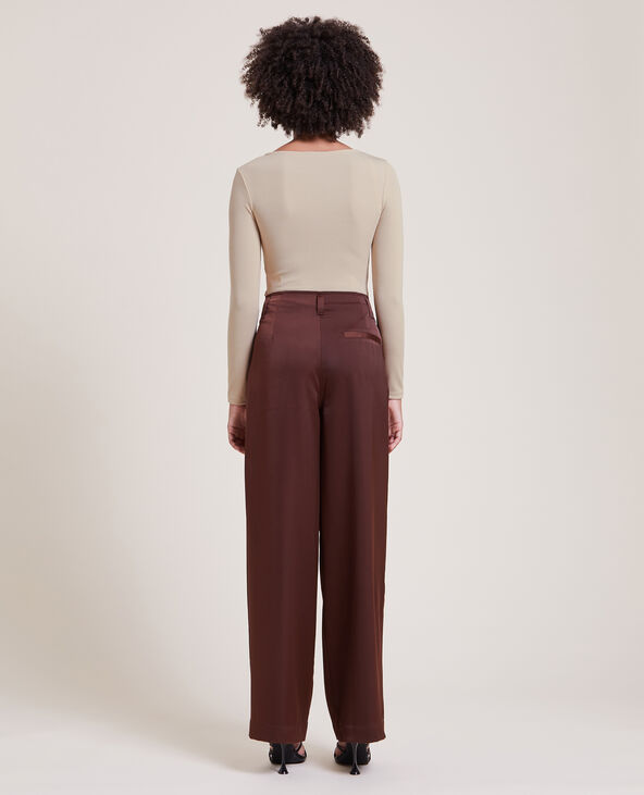 Body manches longues avec lacets écru - Pimkie