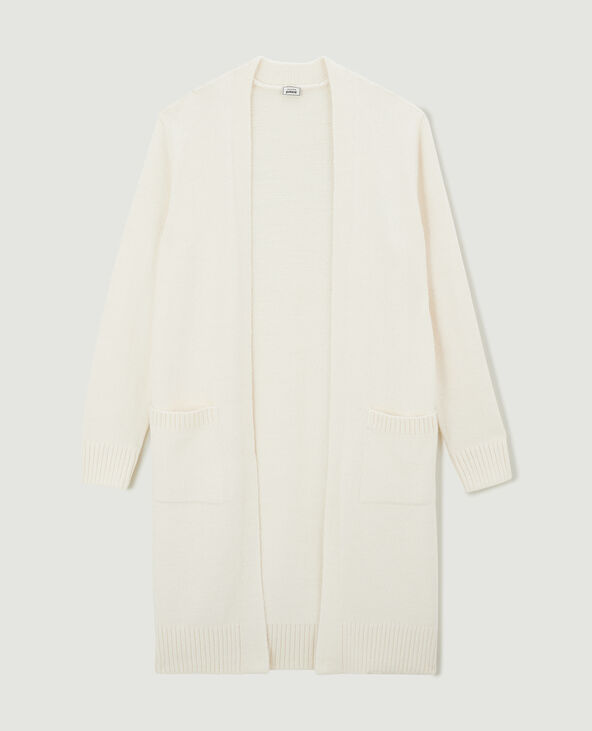 Gilet long avec poches écru - Pimkie