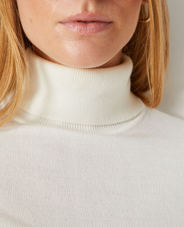 Pull à col roulé blanc - Pimkie