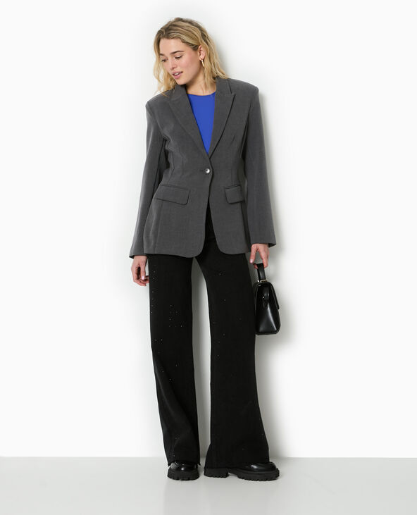 Veste blazer cintrée gris - Pimkie