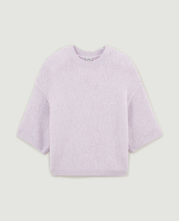 Pull manches courtes lilas - Pimkie