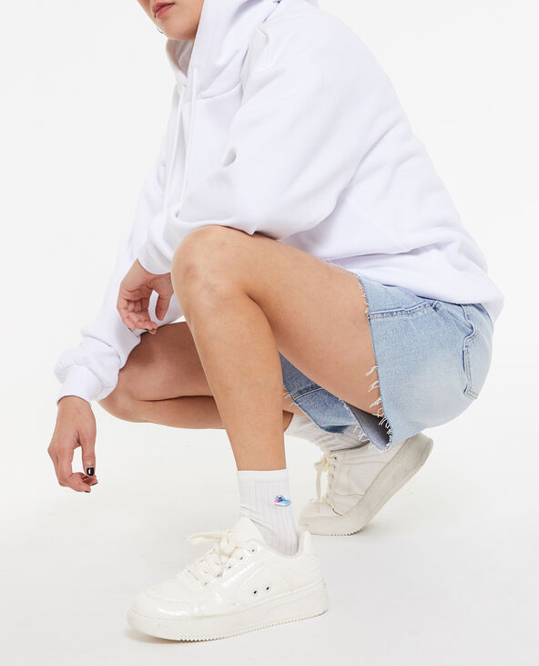 Paire de chaussettes avec broderie écru - Pimkie