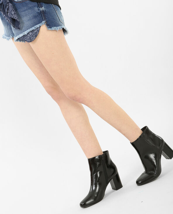 Bottines à talons noir - Pimkie