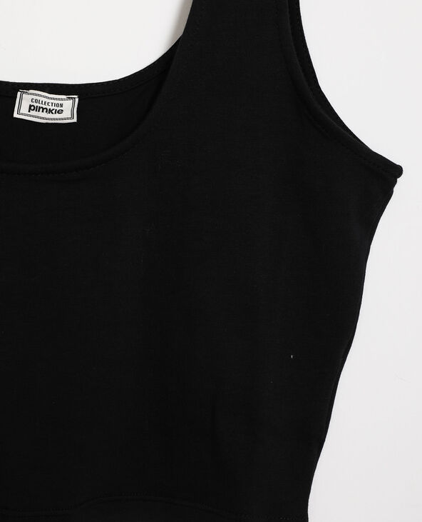 Cropped top noir - Pimkie