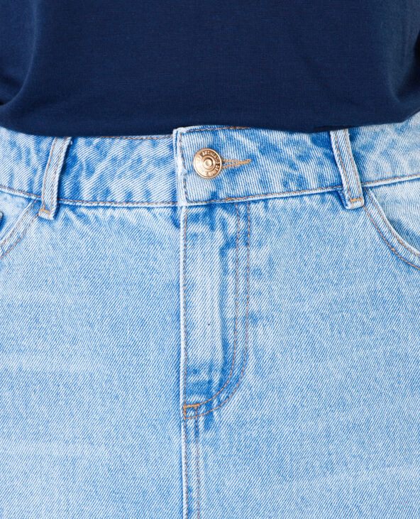 Jupe midi denim bleu - Pimkie