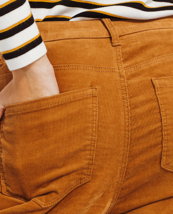 Pantalon skinny velours camel - Pimkie