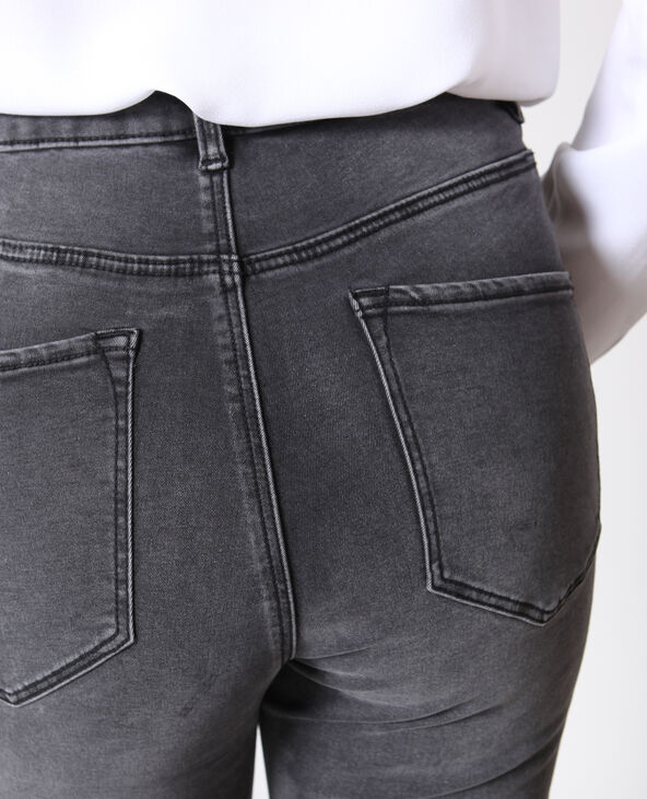 Jean skinny taille haute gris foncé - Pimkie