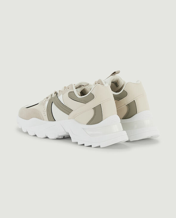 Sneakers semelles crantées blanc - Pimkie