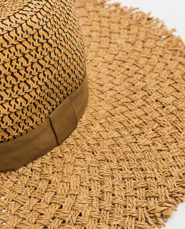 Capeline en paille beige - Pimkie