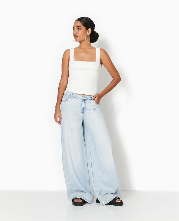 Jean wide ultra large taille basse