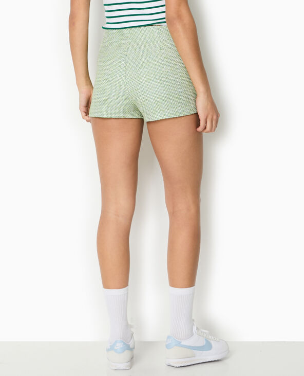 Short court en tweed vert - Pimkie