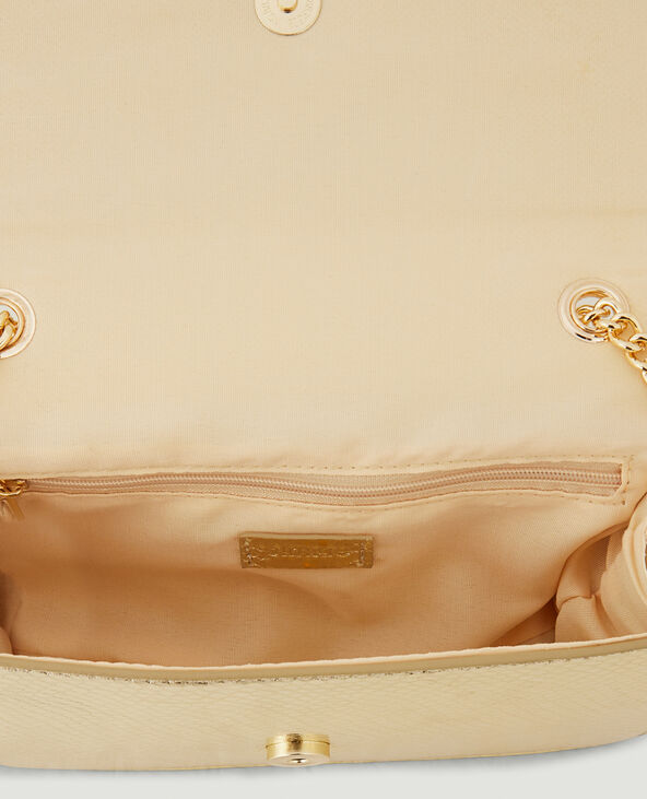 Sac rigide effet serpent doré - Pimkie