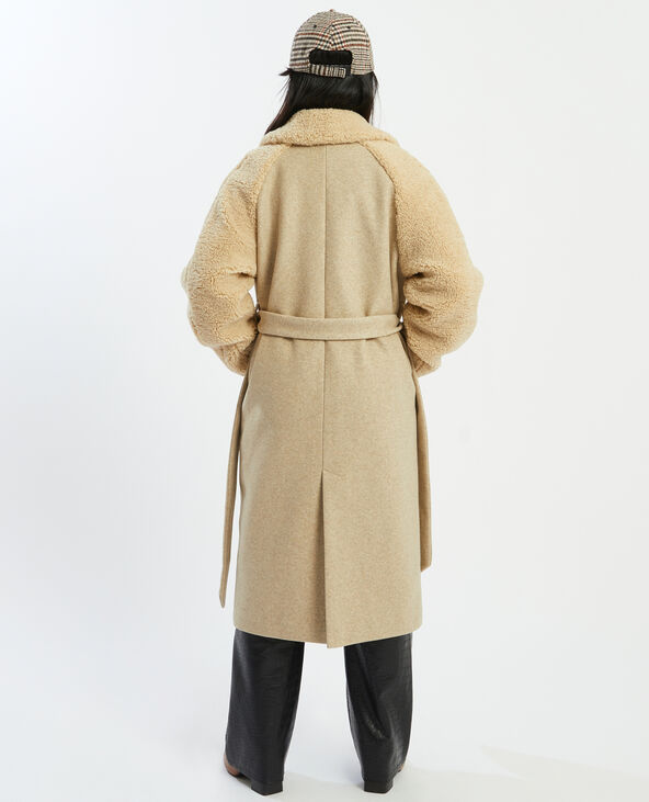 Manteau long bimatiere