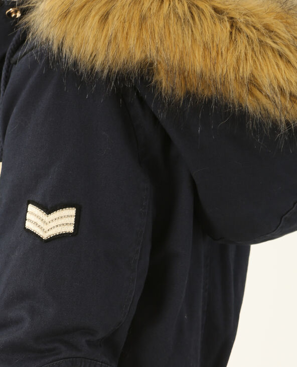 Parka longue à capuche noir - Pimkie