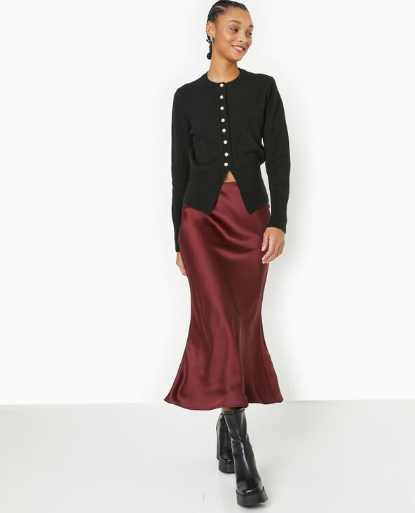 Gilet cintré avec boutons perles noir - Pimkie