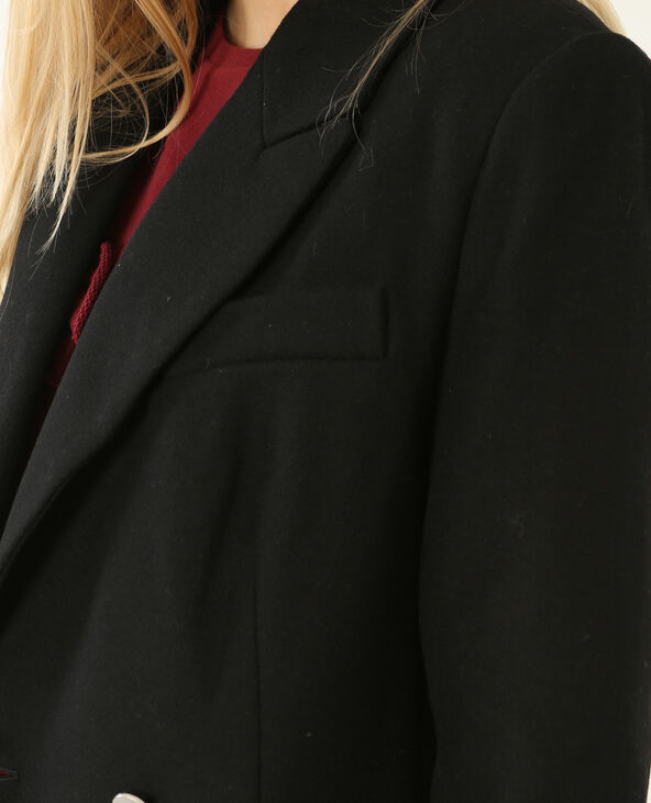 Manteau long officier noir - Pimkie
