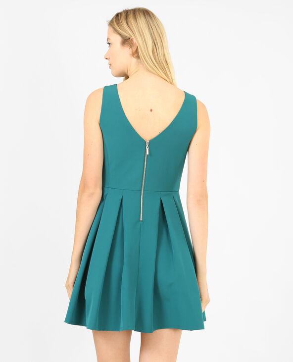 Robe patineuse vert foncé - Pimkie